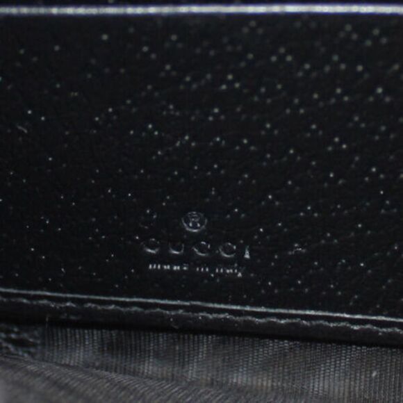 Gucci Wallet Leather Ophidia Zip Around Sherry Line Long Black - Picture 9 of 10